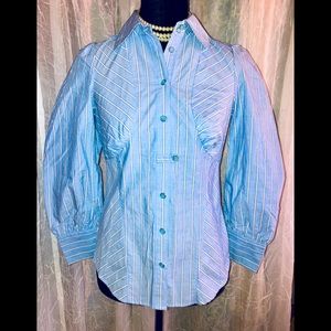 NWOT!! Anthropology Odelli Cotton button down top.